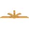 Ekena Millwork Redmond Rough Sawn Timber Gable Bracket, Western Red Cedar, 60"W x 22"H x 2"D x 4"F, 9/12 Pitch GBW060X22X0204RED00RWR - alternate 3